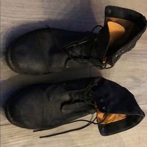 Black Rag & Bone Lace Up Leather Boots 12